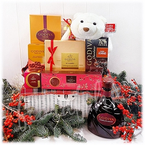 X7  Godiva朱古力酒 + Godiva朱古力 聖誕Hamper X7  Godiva朱古力酒 + Godiva朱古力 聖誕Hamper